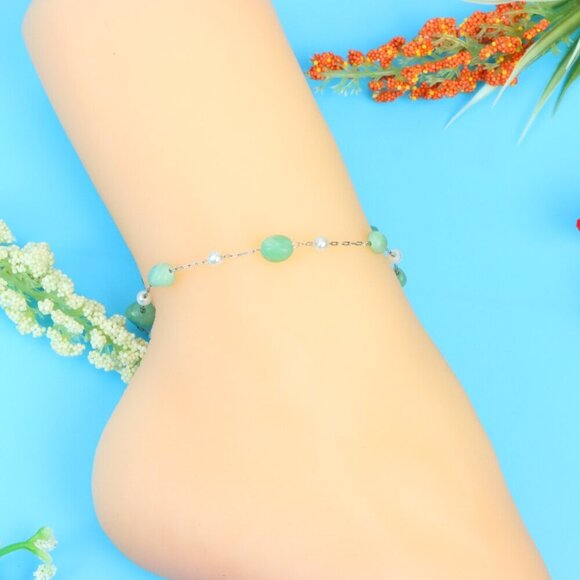 Elegant Handmade Anklet – Perfect for Women & Girls | Ideal Gift Option, DYC1595 - Picture 1 of 9